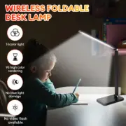 LED Desk Lamp Wireless Charger Eye-Caring Table Light Lamp USB Charging Port