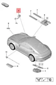 Genuine PORSCHE 911 Carrera 992 GT3 Turbo S Gnss Aerial 992035504