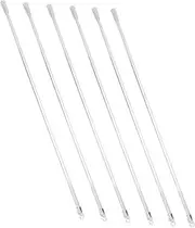 Healeved 6pcs Venetian Blind Rod Transparent Window Shades White Window Curtains White Curtain Rod Vertical Blind Wand Transparent Blind Wands Vertical Blinds Wand Blind Tilt Rod with Hook
