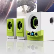 JSEIAJB Computer Audio Desktop Home Desktop Active Laptop Mobile Phone Wooden Multimedia Speaker Subwoofer