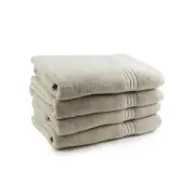 4pc Onkaparinga Flinders Premium Bathroom Towels 69x140cm Cotton 600GSM Linen