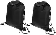 WEKADRIN 2pcs Helmet Drawstring Bag Motorcycle Helmet Holder Travel Storage Bag Mesh Gym Gear