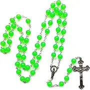[Generic] Glow in Dark Rosary Bead Noctilucent for Necklace Catholicism