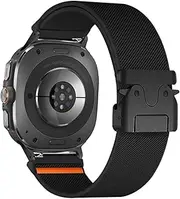 FKMBD Nylon Strap For Samsung Galaxy Watch Ultra 47mm Sport Braided Elastic Bracelet For Galaxy Watch7 Ultra No Gaps Watchbands Accessories