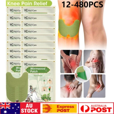 12-480xKnee Plaster Sticker Wormwood Extract Neck Waist Joint Pain Relief Patche