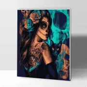 Paint by Numbers for Kids and Adults with Frame, DIY Acrylic Painting Kits on Ca