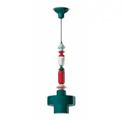 Lariat Pendant H.74, Green Oil