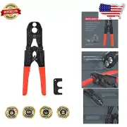 Durable Copper Ring Crimp Tool for 1/2 & 3/4-inch PEX - Hand-Powered Design