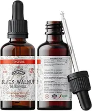 Black Walnut Tincture, Organic Black Walnut Extract Drops (Juglans Nigra, Barberry) Dried Hull
