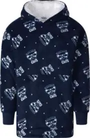 Geelong Cats AFL Adults L/XL Flanket, Snugget Hoody
