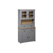 Highboard Solid Pine Panama Range Grey