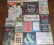 Graphic 45 Scrapbook Vintage 1920s Typography 25 sheets Crafting Paper 12"x12"