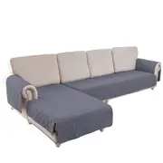 L Shape Sectional Couch Covers 2-Piece 100% Waterproof Pet Couch Covers for Sectional Sofa Washable(Left Chaise + 2/3 Seat Sofa,Grey )