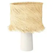 Eglo Lighting Paisano Cane Boho Table Lamp - Beige / Natural