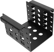 OSALADI 4 Bay Hard Drive Mounting Bracket for 2.5 Inch Aluminum Conversion Bracket Heat Dissipation Design DIY Compatible (Black)