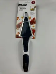 Zyliss Easy Serve Cake Pie Cutter & Server Slides Forward Gray White 12”