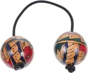 Rhythm African Double- Shaker Single Hand Handprint Percussion Shakers