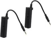 TEMPNAP 2pcs Guitar Effector Guitar Adapter Guitar Audio Interface Guitar Converter Guitar Accessories Device Guitar Cable Guitar Effects Interface Guitar Effects Adapter Copper Wire Black