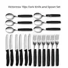 Victorinox 18pc Piece Steak Knife Fork Spoon Table Cutlery Set