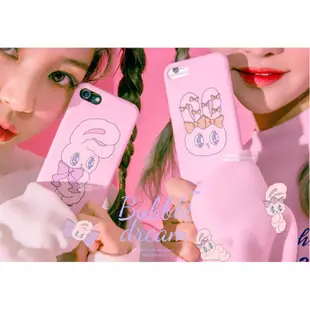 現貨到✨.Estherloves♥ .iPhone7/6/6s粉嫩系手機殼wego兔軟殼訂製款EstherKim兔