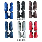 4x Horses Boots Front Hind Legs Guard Reusable PU Neoprene Portable
