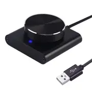 USB Volume Control Lossless PC Computer Speaker Volume Controller Knob Adjuster Digital Control wit Black