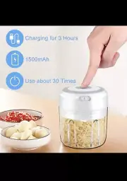 Electric Mini Garlic Chopper Meat Onion Grinder Crusher Cutter for Vegetable US