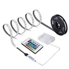 Battery Powered LED Strip Lights 24-Keys Remote Controlled DIY Indoor and Out...