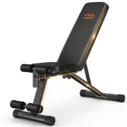 Lusper Adjustable Weight Bench Foldable - 600 Lb Stable Workout Bench, 5 Sec ...