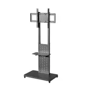 Fin Heavy Duty Mobile Floor Tv Stand For 32-65'' Tv Cart Rotating Vertical Tv Screen