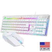 AOC Brand Gaming Keyboard And Mouse LED Light Backlit For Computer Desktop