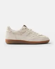 Tb.490 Crochet Cream Leather Sneakers