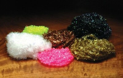 LARGE CACTUS CHENILLE. ALL COLORS. HARELINE. FLASHY FLY TYING MATERIAL. SALMON.