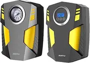 Tire Inflator - Air Compressor | Digital Pressure Gauge | Portable Car Air Pump | Tire Inflator Air Compressor with LCD Screen | 4 Nozzles Pump for Car Tires Motorcycle Ball and Small Inflatables