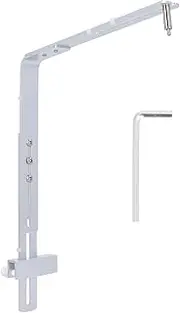 Fish Tank Light Bracket, Fish Tank Light Stand Kit, Aquarium Lighting Holder, Adjustable Height Aquarium Light Stand Kit, Fish Drop Light Mount for Hanging Lamp (Silver)