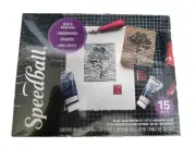 Speedball Deluxe Block Printing Kit NEW FAST FREE SHIPPING!!