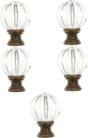 lamp 4pcs lamp top Decoration Office Lighting Table Lights Lamp Cap Table lamp Decoration lampshades for Table lamp Table lamp Shade Asian lamp Decoration Screw Finial Harp Lamp Finial lamp KeYJ