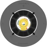 HumminGuru Record Adaptor for Ultrasonic Vinyl Record Cleaner Machine, Vinyl Record Cleaning Kit for HG01 Vinyl Record Cleaning Machine, Vinyl Record Adaptor for Record Washer (7 Inch)