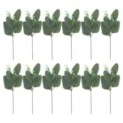 12 Pcs Artificial Eucalyptus Leaves Eucalyptus Stems Bulk Silver Dollar Green