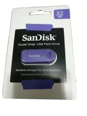SanDisk Cruzer Snap 32GB USB Flash Drive New purple