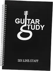 Vaguelly Sheet Music Notebook for Guitarists A4 Size Diy Chord Pages Pp Material Cover