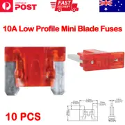 10 Pcs 10A Low Profile Mini Blade Fuses - Red Car Truck Auto Fuses 10 Amp AU
