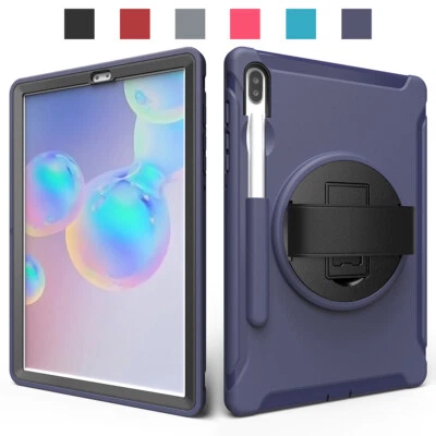 For Samsung Galaxy Tab S6 2019 / S6 Lite 2020 Tablet Shockproof Strap Case Cover