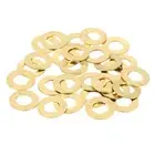 28Pcs Brass Flat Washer, M8 8 x 16 x 0.8mm Fenders Washers Assortment