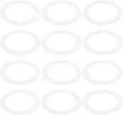 uxcell Goof Rings Inner Diameter 6.3", Outer Diameter 8.58", 12 Pcs White