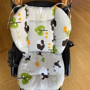 兒童寶寶嬰兒餐椅墊 坐墊套 五點式通用 嬰兒推車棉墊 夏季涼墊 加厚寶寶靠墊【IU貝嬰屋】