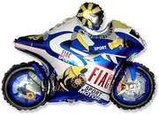 Toyland® 65cm (26") Blue Moto Racing Motorbike Shaped Foil Balloon - Children's Party Decorations