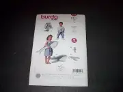 Burda Pattern 6044 Adorable Stuffed Animals Bunny and Whale Uncut
