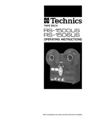 Technics RS-1500US RS-1506US Tape Deck Owners Instruction Manual Reprint