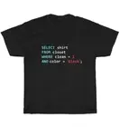 Programmer Developer Software SQL Query Geek Database Coding T-Shirt Unisex Gift